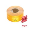 FOSFOR BANT KARASÖR MUAYENE KAMYON TIR PETEKLİ E BELGELİ 5CMX50M SARI