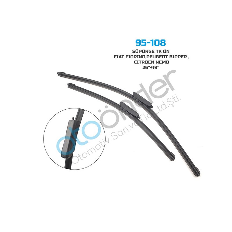 SİLECEK SÜPÜRGESİ ARACA ÖZEL FIAT FİORİNO, BİPPER, NEMO 650-480MM 95-1