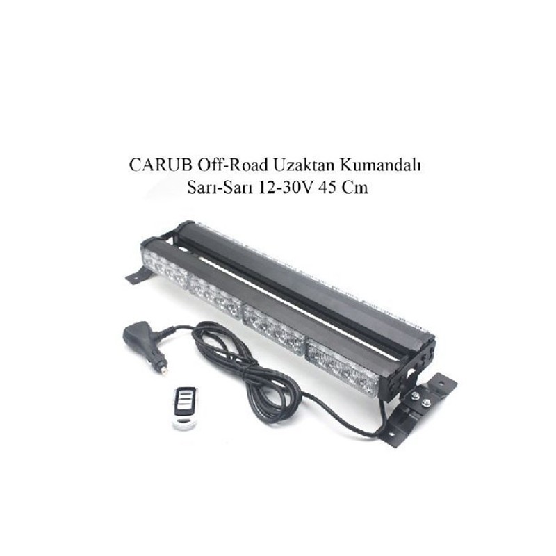 ÇALIŞMA LAMBASI OFF-ROAD BAR 9-30V KUMANDALI ÇİFT TARAF 45CM SARI SARI