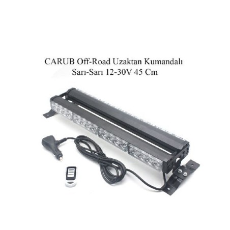 ÇALIŞMA LAMBASI OFF-ROAD BAR 9-30V KUMANDALI ÇİFT TARAF 45CM SARI SARI
