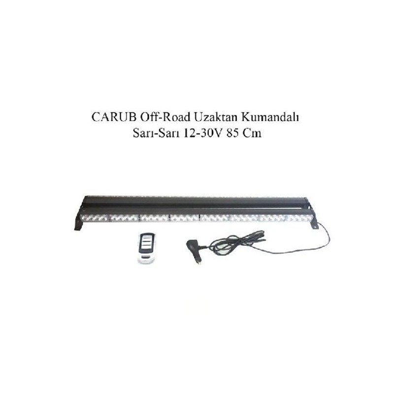 ÇALIŞMA LAMBASI OFF-ROAD BAR 9-30V KUMANDALI ÇİFT TARAF 85CM SARI SARI