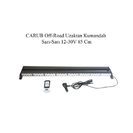 ÇALIŞMA LAMBASI OFF-ROAD BAR 9-30V KUMANDALI ÇİFT TARAF 85CM SARI SARI