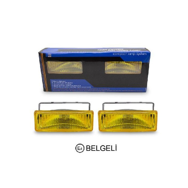 SİS LAMBASI 12V DİKDÖRTGEN 13X4CM SARI ERMARK BELGE 3009528 CARUB