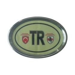 REFLEKTÖR ARMA OVAL BÜYÜK NİKELAJLI ELİPS TR BAYRAKLI 205X145MM ERN020