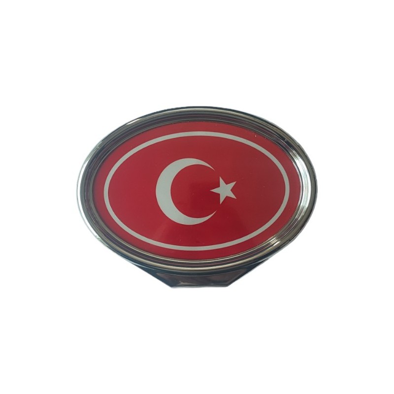 REFLEKTÖR ARMA OVAL BÜYÜK NİKELAJLI ELİPS ÇIKINTILI BAYRAK 205X155MM E