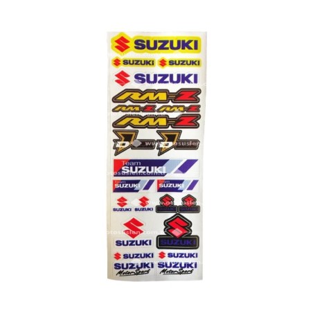 YAPIŞTIRMA FOLYO RENKLİ ETİKET TAKIMI SUZUKİ MOTORS 23 PARÇA ERN00201-