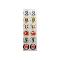 ARMA DAMLA ETİKET PLAKA PULU 1. MODEL 33MM 12 PARÇA ERN00111-1 SÜSLEN