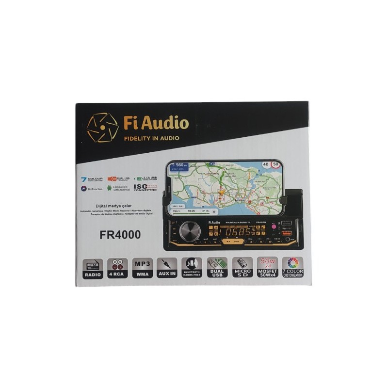 OTO TEYP FİAUDIO MP3 PLAYER USB-SD-FM UZAKTAN KUM. FR 4000 FR-4000 Fİ