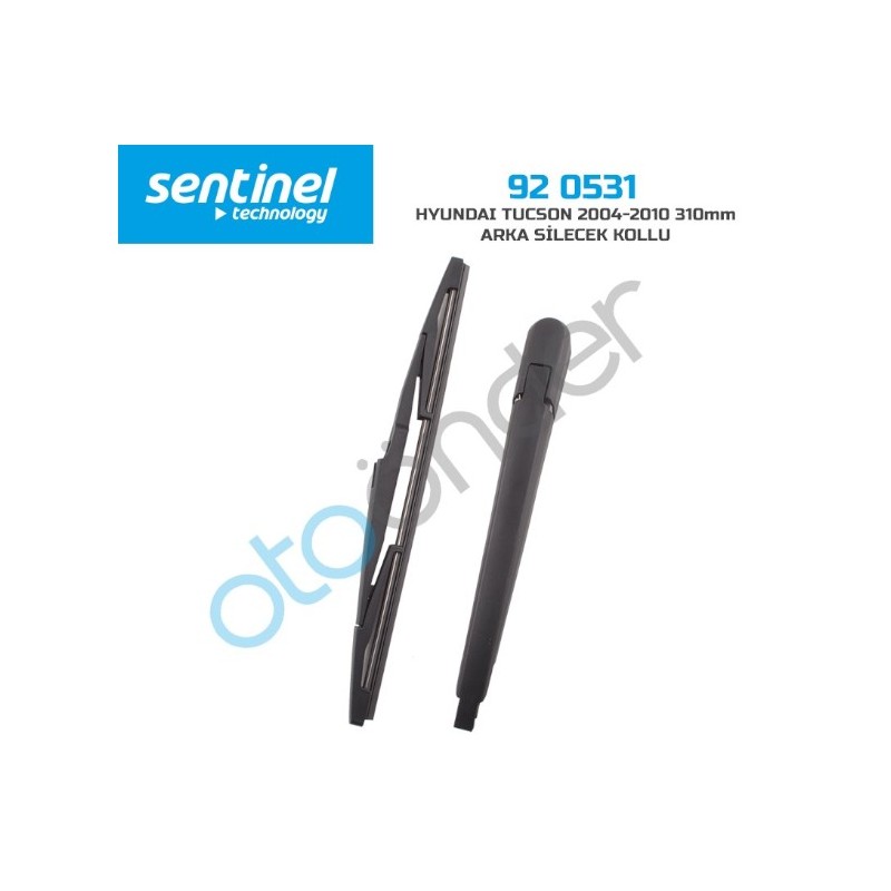 SİLECEK SÜPÜRGESİ ARKA + KOLLU HYUNDAI TUCSON 04-10 310MM 92-0531 SENT
