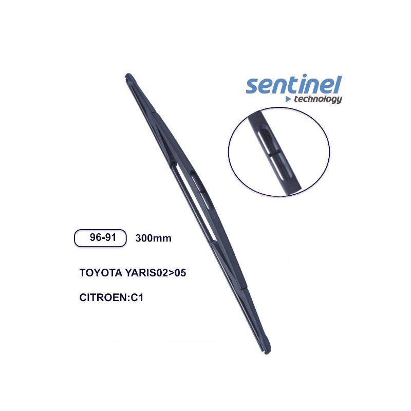SİLECEK SÜPÜRGESİ ARKA TOYOTA YARİS 02-05/ CITRÖEN C1 300MM 96.91 96-9
