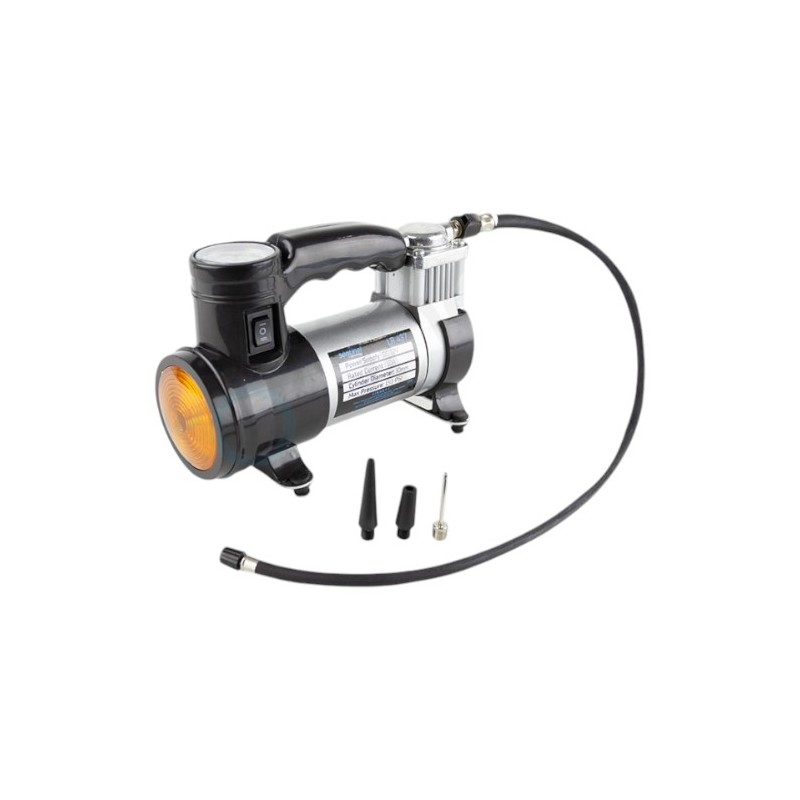 KOMPRESÖR TEK PİSTON 12V METAL SİYAH IŞIKLI LR 437 LR-437 SENTİNEL