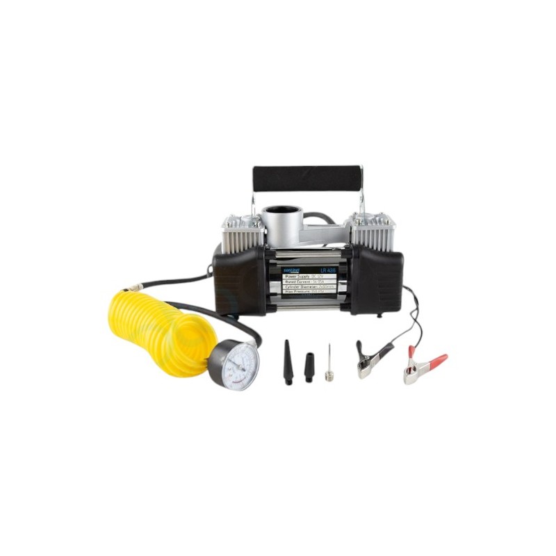 KOMPRESÖR ÇİFT PİSTON 12V METAL DOUBLE SİYAH LR 436 LR-436 SENTİNEL