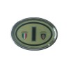REFLEKTÖR ARMA OVAL BÜYÜK NİKELAJLI ELİPS I (İTALYA) KOYU YEŞİL 205X14
