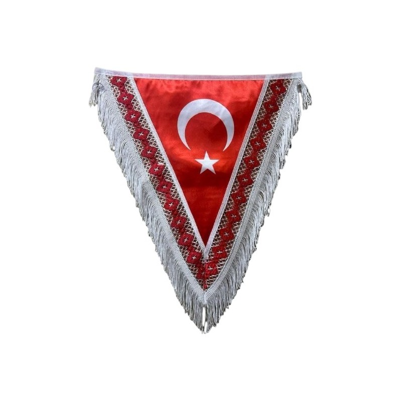 ÜÇGEN BAYRAK TÜRK BAYRAK KÜÇÜK 22CM 180X220MM UB-TR-K SÜSLEN