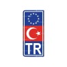 ARMA ETİKET PLAKA TR - EU ALÜMİNYUM MAVİ 2Lİ ERN00650-1 SÜSLEN