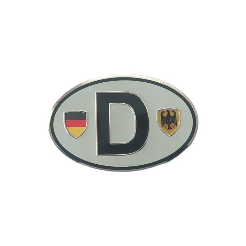 ARMA ETİKET YAZI ALÜMİNYUM OVAL ORTA D BEYAZ 130X85MM ERN00131-3 SÜSLE