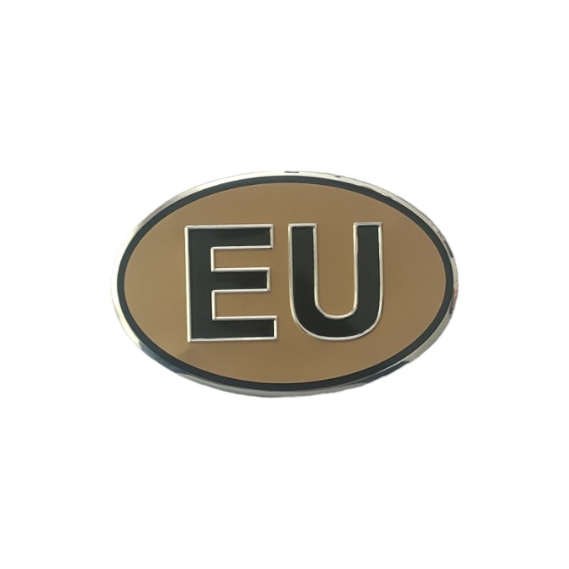 ARMA ETİKET YAZI ALÜMİNYUM OVAL ORTA EU ALTIN 130X85MM ERN00131-4 SÜSL