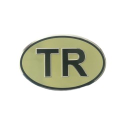 ARMA ETİKET YAZI ALÜMİNYUM OVAL ORTA TR KOYU YEŞİL 130X85MM ERN00131-9