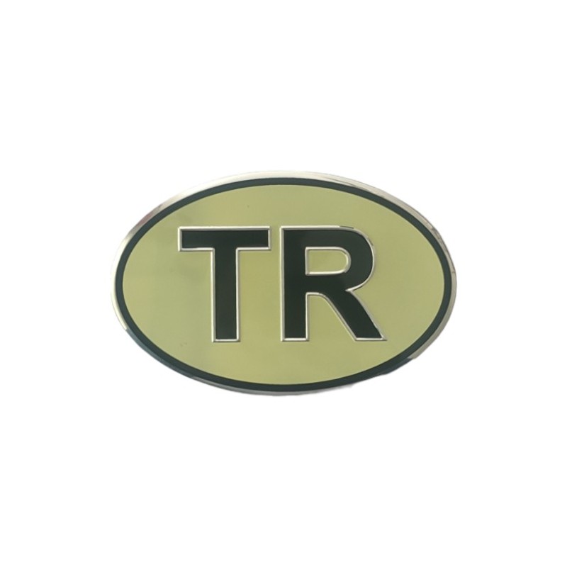 ARMA ETİKET YAZI ALÜMİNYUM OVAL ORTA TR KOYU YEŞİL 130X85MM ERN00131-9