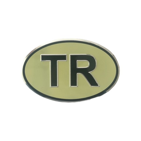 ARMA ETİKET YAZI ALÜMİNYUM OVAL ORTA TR KOYU YEŞİL 130X85MM ERN00131-9