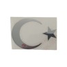 ARMA METAL YAZI AY YILDIZ SADE NİKEL 50X70MM KUZEY ERN01075-5 SÜSLEN