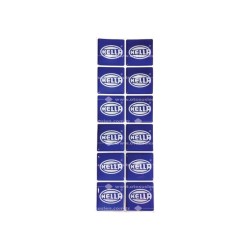 ARMA DAMLA ETİKET PLAKA PULU HELLA MAVİ 33X33MM 12 PARÇA ERN00111-5 SÜ