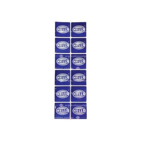 ARMA DAMLA ETİKET PLAKA PULU HELLA MAVİ 33X33MM 12 PARÇA ERN00111-5 SÜ