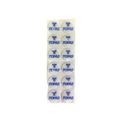 ARMA DAMLA ETİKET PLAKA PULU TOFAŞ BEYAZ 33MM 12 PARÇA ERN00111-7 SÜSL