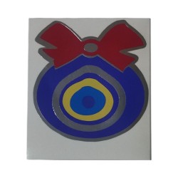YAPIŞTIRMA FOLYO RENKLİ ETİKET KURDALELİ NAZARLIK 85MM ERN00651-1 SÜSL