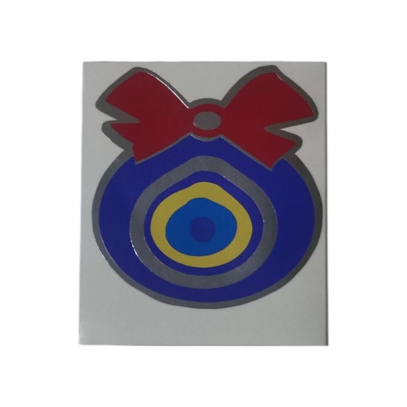 YAPIŞTIRMA FOLYO RENKLİ ETİKET KURDALELİ NAZARLIK 85MM ERN00651-1 SÜSL