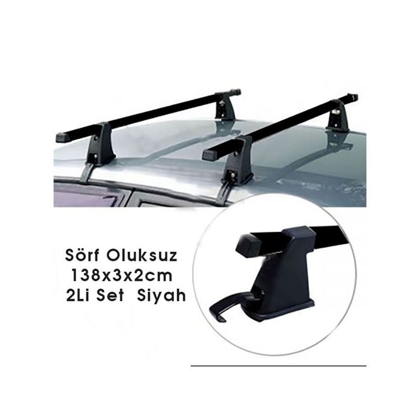 BAGAJ SÖRF ATKI OLUKSUZ DEMİR AYAKLI METAL 136CM SİYAH 0761038 CARUB