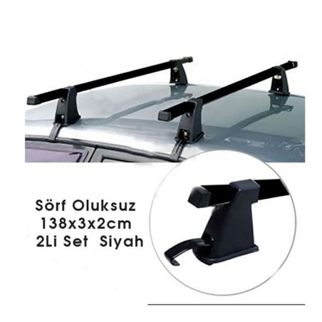 BAGAJ SÖRF ATKI OLUKSUZ DEMİR AYAKLI METAL 136CM SİYAH 0761038 CARUB