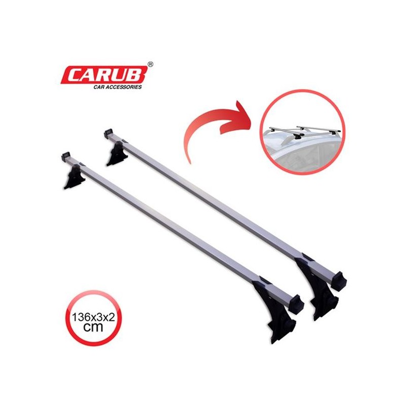 BAGAJ SÖRF ATKI OLUKLU DEMİR AYAKLI METAL 136CM SİLVER 0761043 CARUB