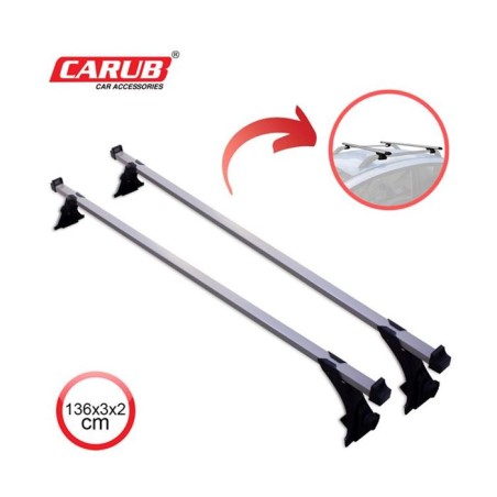 BAGAJ SÖRF ATKI OLUKLU DEMİR AYAKLI METAL 136CM SİLVER 0761043 CARUB