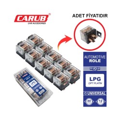 ROLE MİNİ ŞEFFAF 5 UÇLU ÇİFT PİLATİNLİ 40 AMPER LEDLİ LPG CARUB 461301