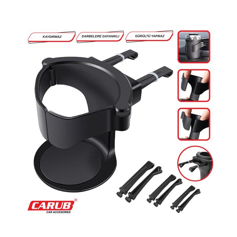 BARDAKLIK ÇOK AMAÇLI HAVALANDIRMA SİYAH 2941024 CARUB