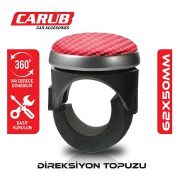 DİREKSİYON TOPUZU KÜÇÜK TİP 360 DÖNERLİ 62X50MM KIRMIZI 2052211 CARUB