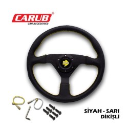 DİREKSİYON SPOR DERİ SİYAH SARI DİKİŞLİ 2011010 CARUB