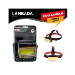 KAFA LAMBASI DİKDÖRTGEN GÜNEŞ ENERJİLİ ŞARZLI COB LED 10W LAMBADA 4456