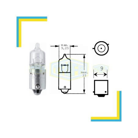 AMPÜL HALOGEN PARK H6 12V 6W BAX9S TRİFA TRF 01642 TRF-01642 TRİFA