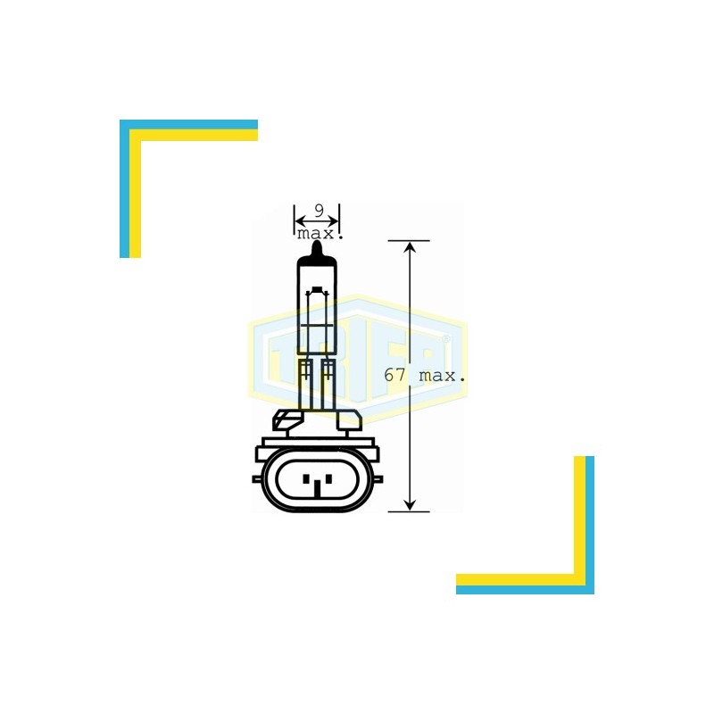 AMPÜL FAR HALOGEN 12V H27 50W 881 TRİFA TRF 02028 TRF-02028 TRİFA