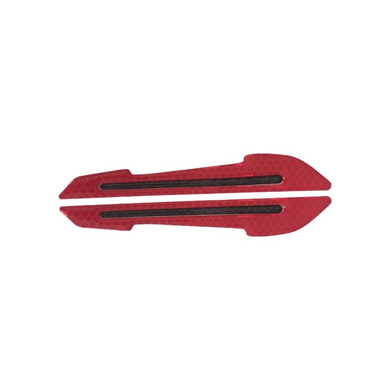REFLEKTÖR DIŞ DİKİZ AYNA FOSFOR DAMLA SİLİKONLU 20x160MM 2Lİ SET KIRMI