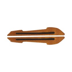 REFLEKTÖR DIŞ DİKİZ AYNA FOSFOR DAMLA SİLİKONLU 20x160MM 2Lİ SET SARI