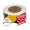 FOSFOR BANT 5CMX25MT PETEKLİ ÇAPRAZ SARI-SİYAH 2406075 CARUB