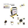 PROJEKTÖR GÜNEŞ ENERJİLİ ŞARZLI COB LED BEYAZ + KIRMIZI MAVİ ÇAKARLI 6