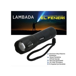EL FENERİ ALÜMİNYUM T6 CREE LED 3W PİLLİ LAMBADA 4456050 LAMBADA