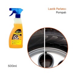 OTO BAKIM TEMİZLİK STACPLASTIC LASTİK PARLATICI POMPALI 500ML 0901001