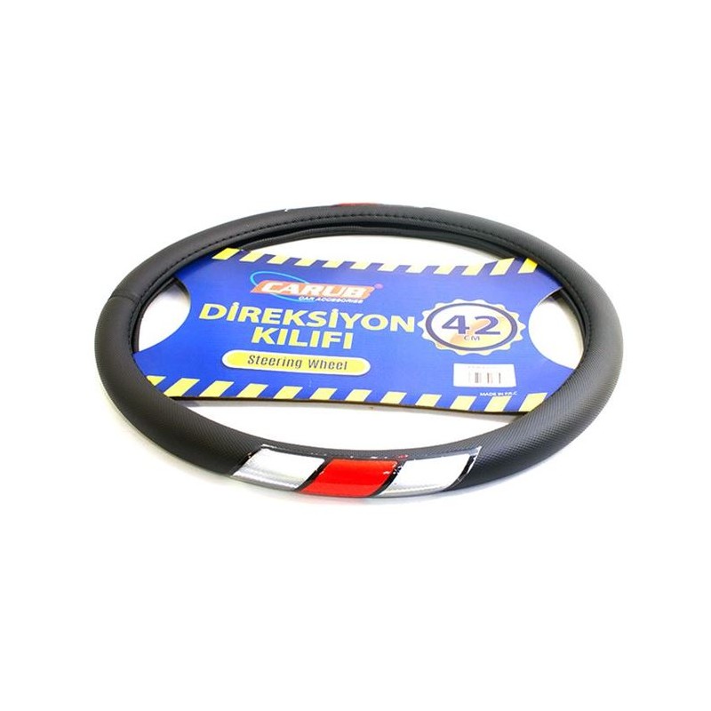 DİREKSİYON KILIFI 42CM FOSFORLU KIRMIZI-BEYAZ 1841385 CARUB