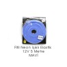 ELASTİK NEON ŞERİT LED ŞEFFAF IŞIKLI MAVİ 12V 5MT 4327692 4327592 CARU