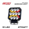 ÇALIŞMA LAMBASI KARE 10-30V 27W 10 LED 100X100 K-30 BEYAZ-SARI-KIRMIZI